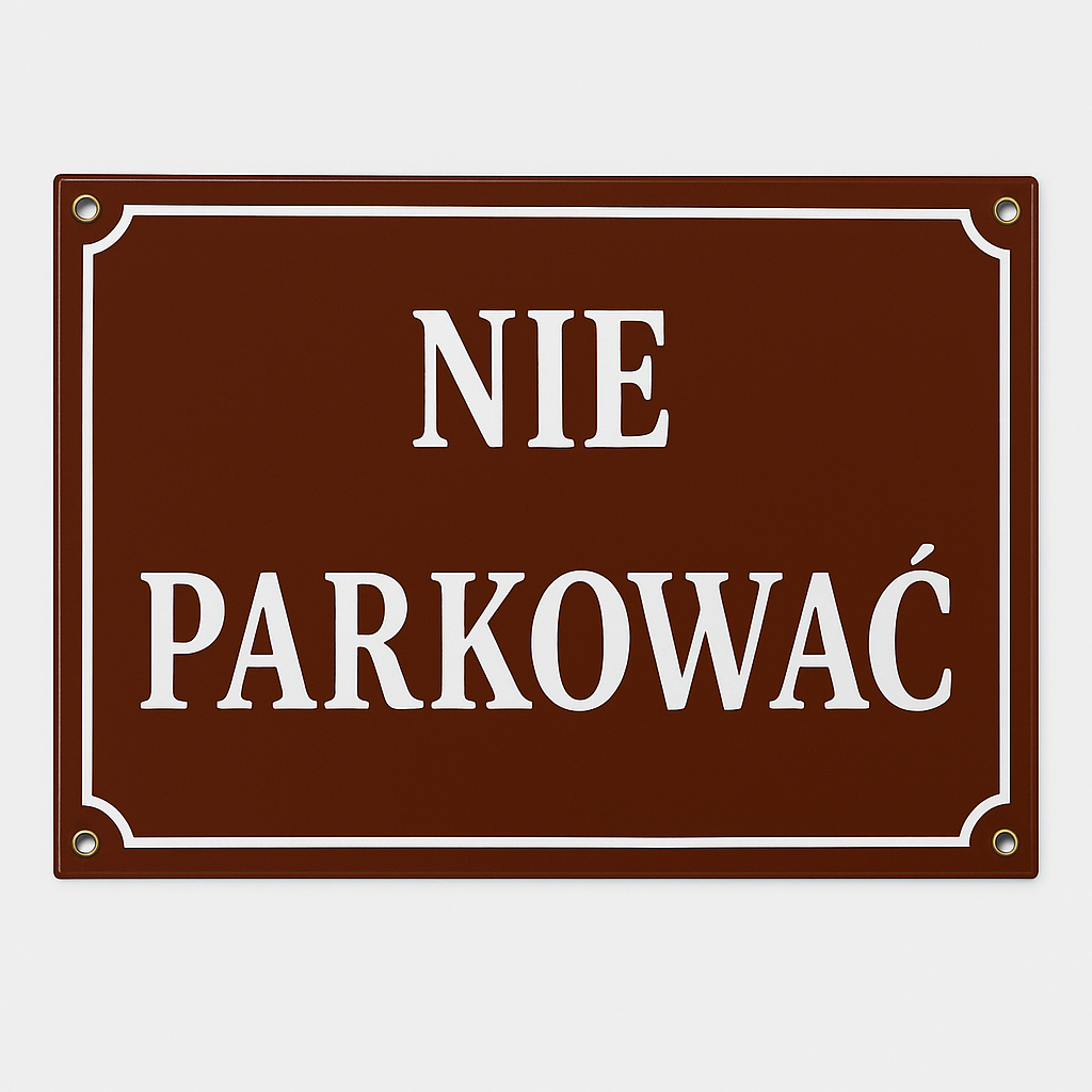 tablica ostrzegawcza nie parkowac